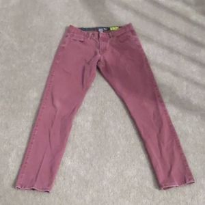 Maroon skinny jeans